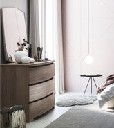 Specchio, Specchiera per il bagno, camera, ingresso o soggiorno, stile Moderno in Vero legno di Noce Modigliani Piombini Mobili Italiani 8275